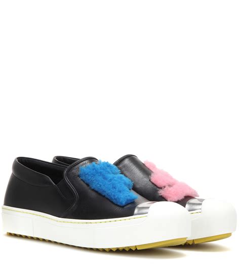 Fendi slip on shoes